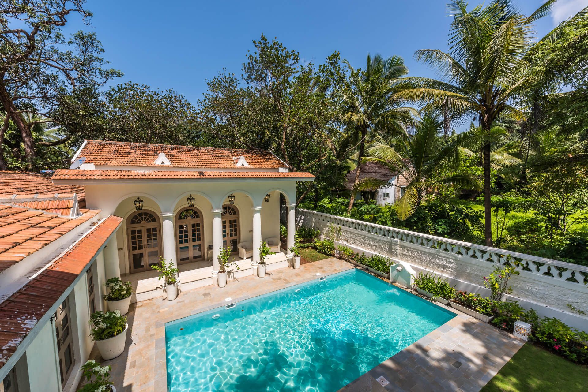 Sanitised pool villa for rent in Goa